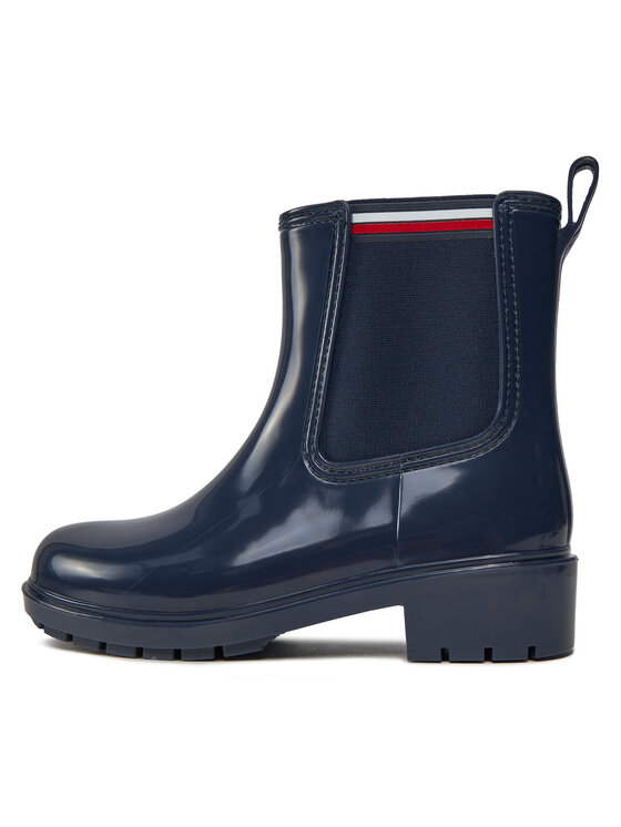 Tommy Hilfiger Tommy Hilfiger Gumicsizma Essential Corporate FW0FW07762 Sötétkék