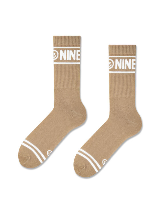 Zooksy Zooksy Skarpety wysokie unisex Nineties Beżowy