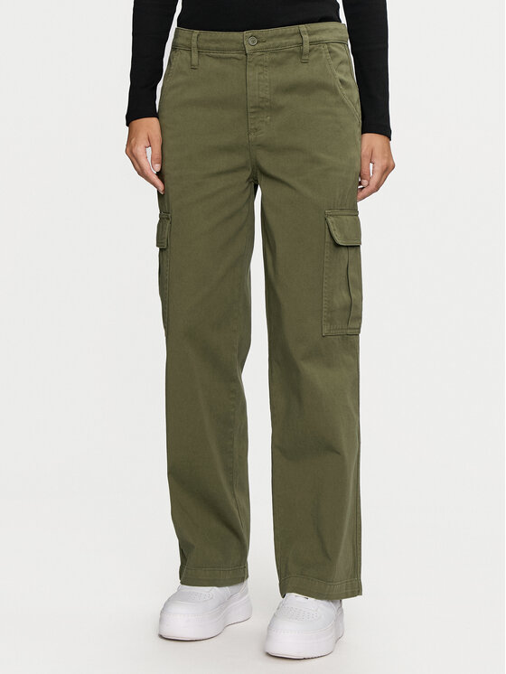 Guess Jeans Pantaloni cargo Femei, Mărimea: 31_32, Kaki, W4YB61 WGCV1