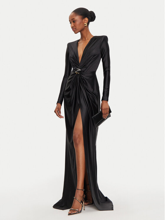 Elisabetta Franchi Elisabetta Franchi Õhtune kleit AB-729-47E2-V700 Must Regular Fit