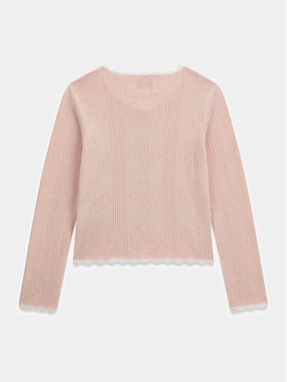 Guess Kids Guess Kids Sweter 181417 Różowy Classic Fit