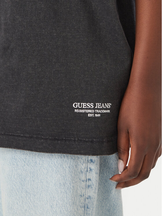 Guess Jeans Guess Jeans Тишърт M6BI29 K5546 Черен Relaxed Fit