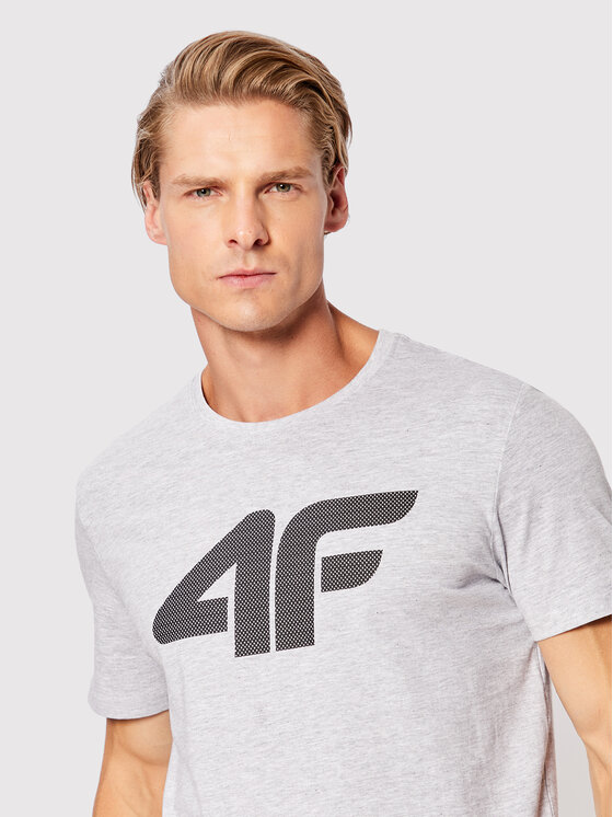 4F 4F Тишърт H4Z22-TSM353 Сив Regular Fit
