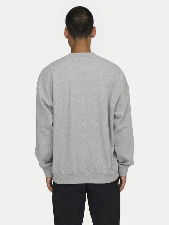 Only & Sons Only & Sons Суитшърт Alta 22030885 Сив Oversize