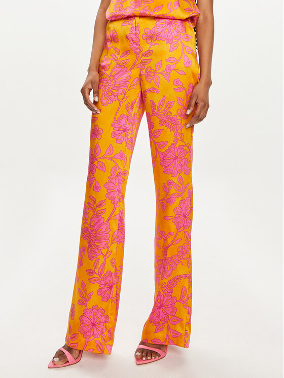Morgan Morgan Pantaloni di tessuto 241-PMING Arancione Regular Fit