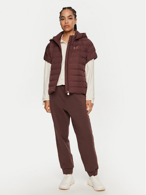 EA7 Emporio Armani EA7 Emporio Armani Brezrokavnik 6DTB03 TNF8Z 1755 Rjava Regular Fit
