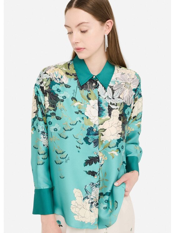 Liu Jo Liu Jo Camicia CF5364TS555M9716 Celeste Regular Fit