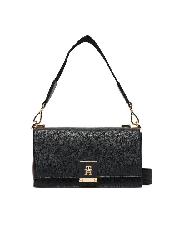 Tommy Hilfiger Tommy Hilfiger Ročna torba Her Med Crossover AW0AW17726 Črna