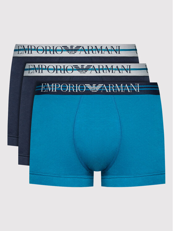 Emporio Armani Underwear Emporio Armani Underwear Sada 3 kusů boxerek 111357 2F723 17136 Tmavomodrá