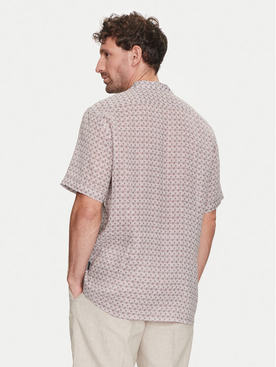 Bugatti Bugatti Marškiniai 9253 58901A Smėlio Slim Fit