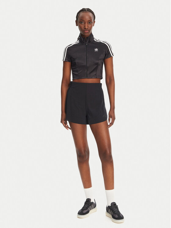 adidas adidas Blúzka adicolor JD0277 Čierna Slim Fit