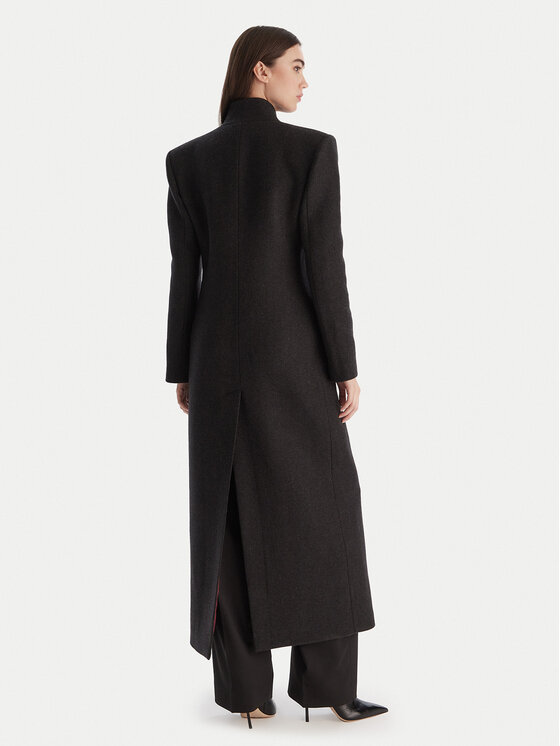 PINKO PINKO Vilnonis paltas Jacinta Capotto 106123 A30G Pilka Regular Fit