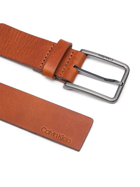Calvin Klein Calvin Klein Moški pas Warmth Oiled Grain 35Mm K50K509654 Rjava