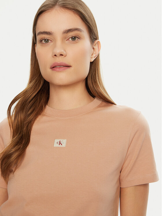 Calvin Klein Jeans Calvin Klein Jeans Póló J20J225084 Bézs Regular Fit