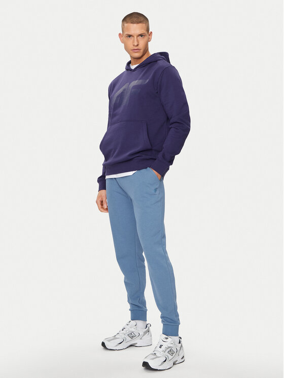 4F 4F Pulóver 4FWSS24TSWSM0950 Sötétkék Regular Fit