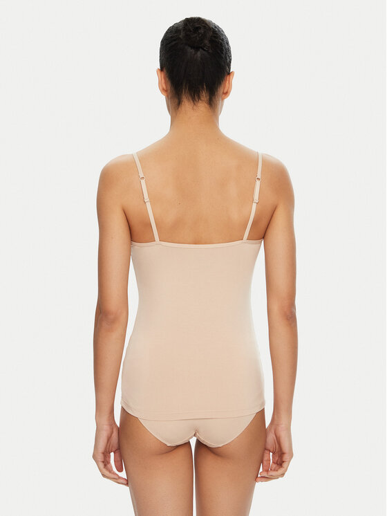 Triumph Triumph Top Sense Of Modal 10224795 Beige Slim Fit