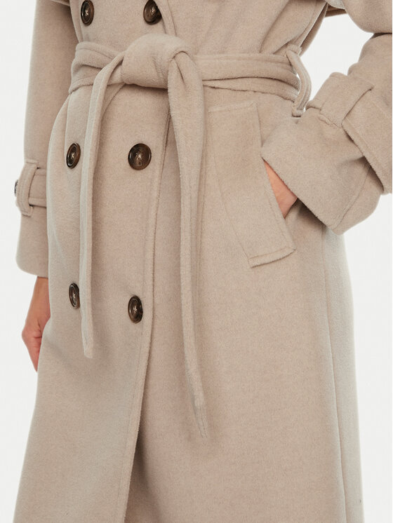 ACCESS FASHION ACCESS FASHION Prechodný kabát 44-9001-119 Béžová Relaxed Fit