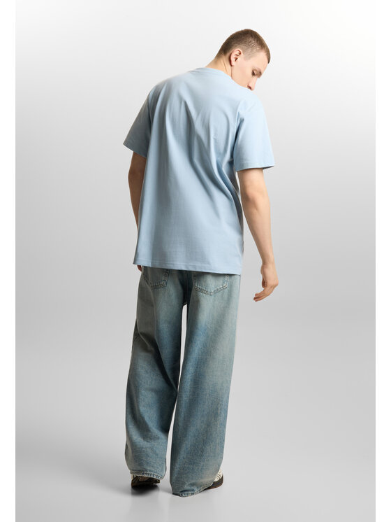 PROSTO. PROSTO. T-Shirt Ever KL261MTEE1142 Niebieski Oversize