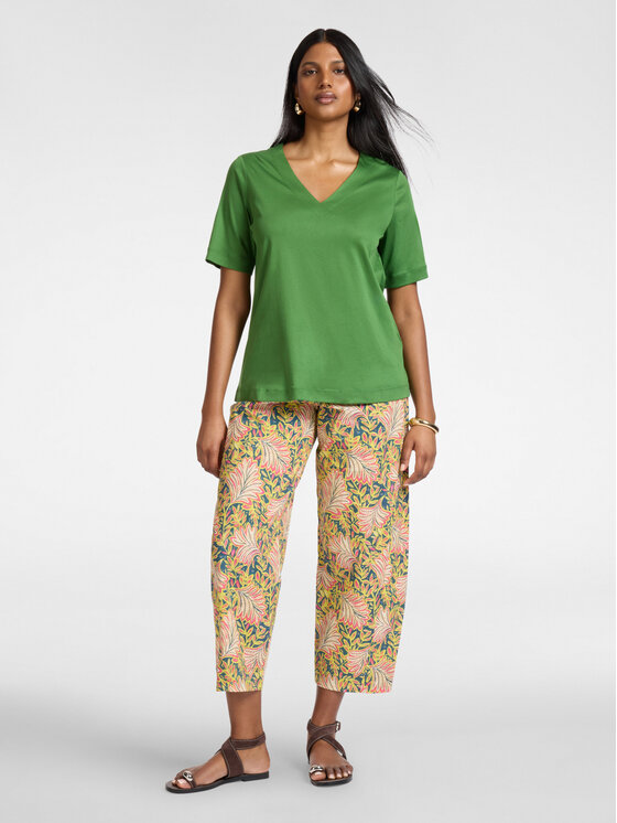 Elena Mirò Elena Mirò T-Shirt G004Z000633N0C5 Zielony Regular Fit