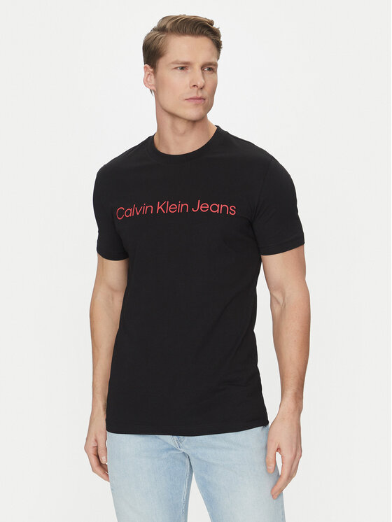 Calvin Klein Jeans Calvin Klein Jeans T-Shirt J30J322552 Czarny Slim Fit