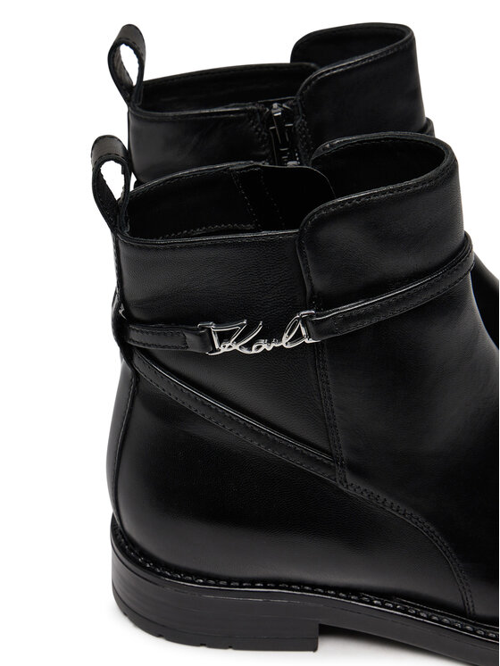 KARL LAGERFELD KARL LAGERFELD Botki KL41444 Czarny
