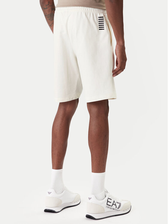 EA7 Emporio Armani EA7 Emporio Armani Pantaloni scurți sport 8NPS65 PJVRZ U0004 Écru Regular Fit