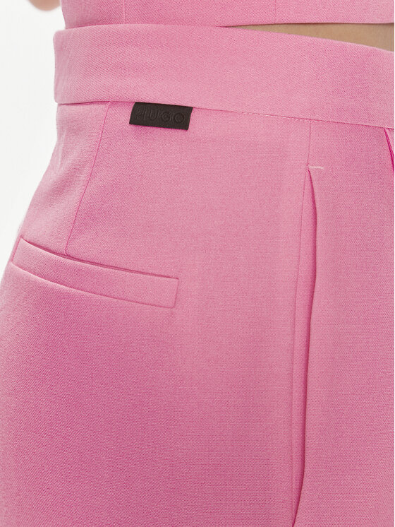 HUGO Hugo Pantaloni di tessuto Helepher 50508637 Rosa Relaxed Fit