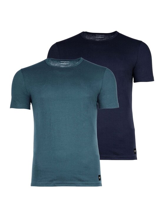 Emporio Armani Emporio Armani T-Shirt 31424 Niebieski Comfort Fit