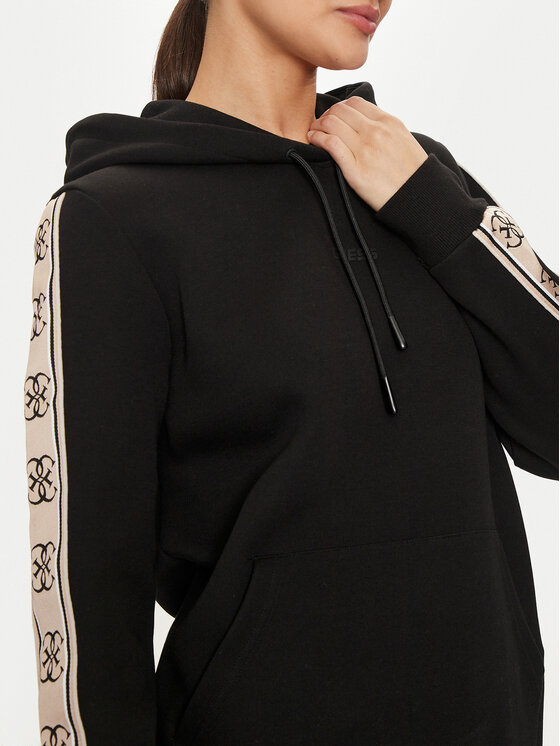 Guess Guess Μπλούζα V4YQ11 KB3P2 Μαύρο Regular Fit