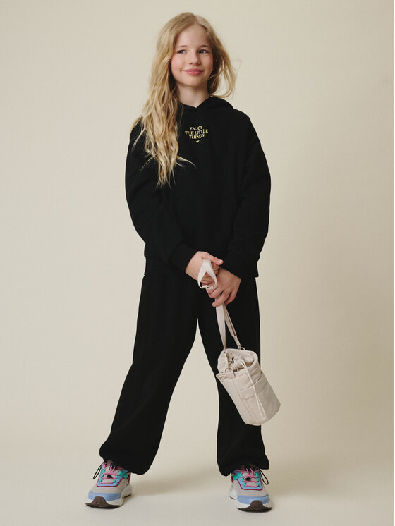 4F 4F Bluza MOVE OUTSIDE Czarny Loose Fit
