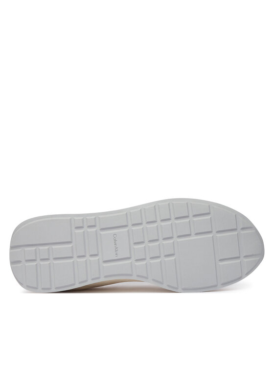 Calvin Klein Calvin Klein Сникърси Retro Runner Ripstop Aop Ny HM0HM02140 Екрю