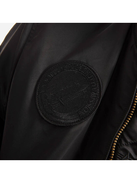 Alpha Industries Alpha Industries Kurtka bomber Alpha Industries MA-1 VF NASA ALL BLACK Czarny Regular Fit