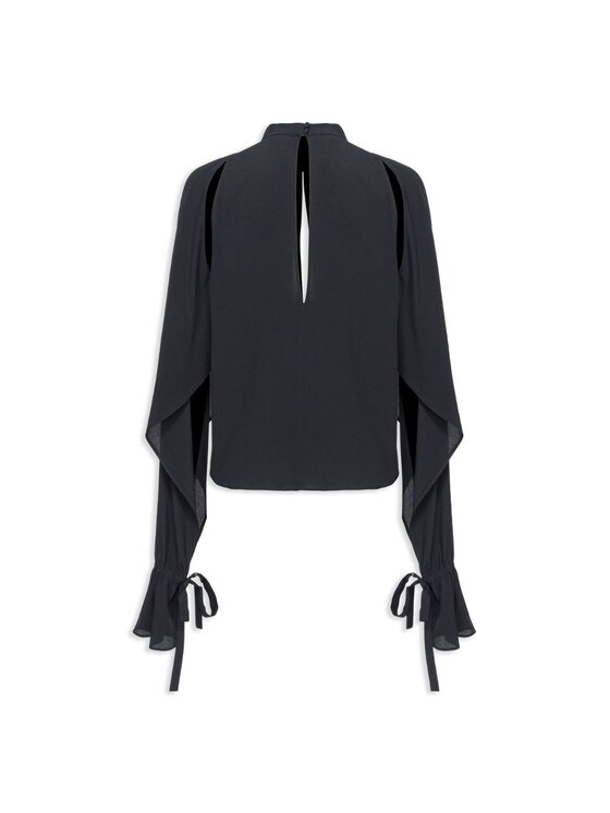 PINKO PINKO Πουκάμισο Camicia PINKO METZ Μαύρο Comfortable Fit