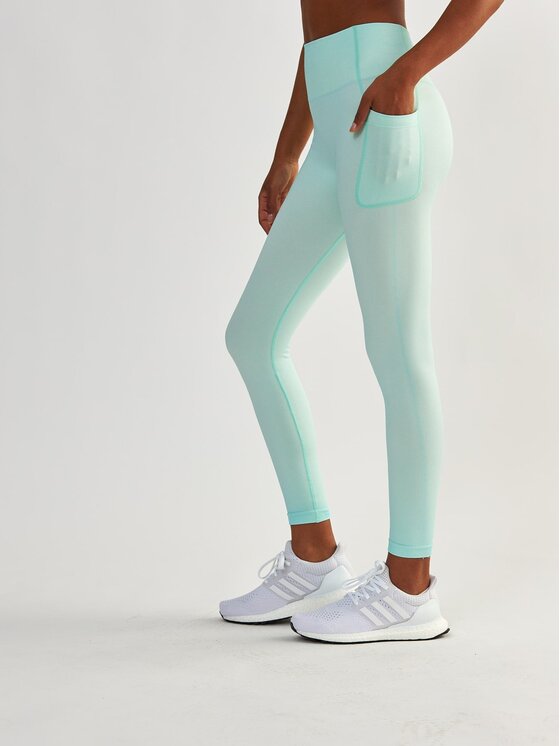 BeShaped BeShaped Legginsy z Kieszeniami Lift Me Up Zielony Shaping Fit