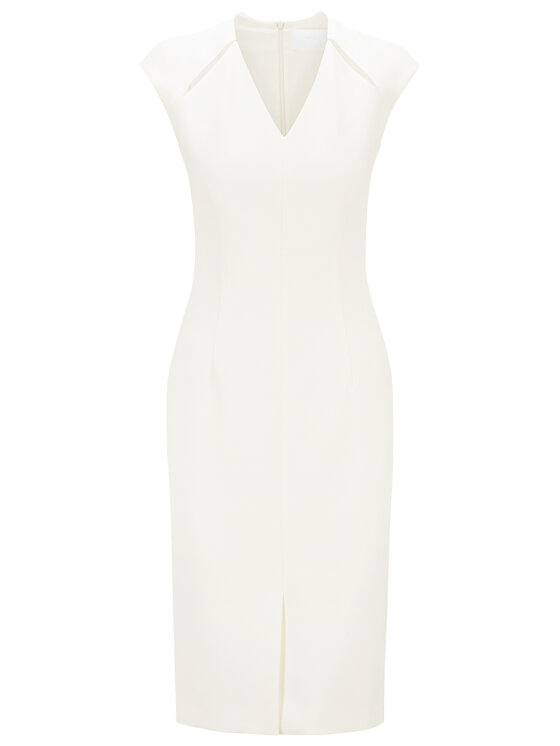 BOSS Boss Rochie de zi Dulipa 50451351 Alb Slim Fit