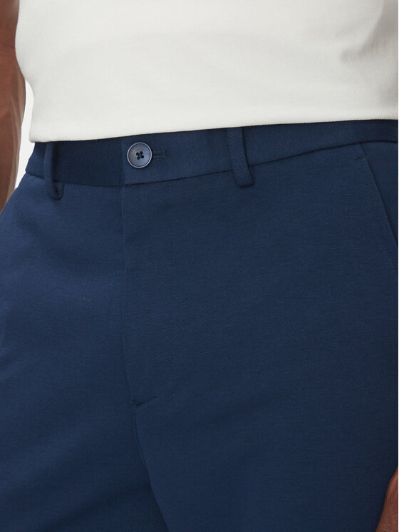 Lindbergh Lindbergh Chino kalhoty 30-006052 Modrá Slim Fit