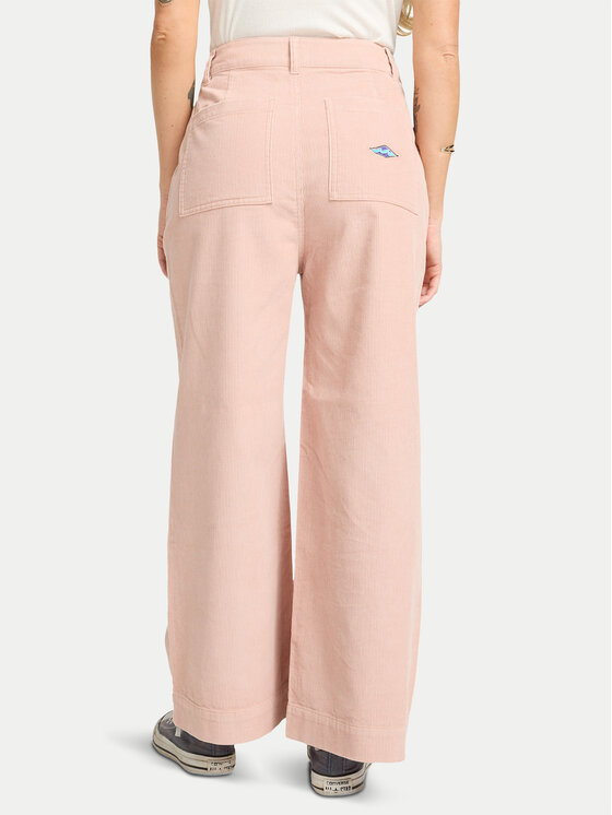Billabong Billabong Hlače iz tkanine Sea Tone EBJNP00139 Roza Wide Leg