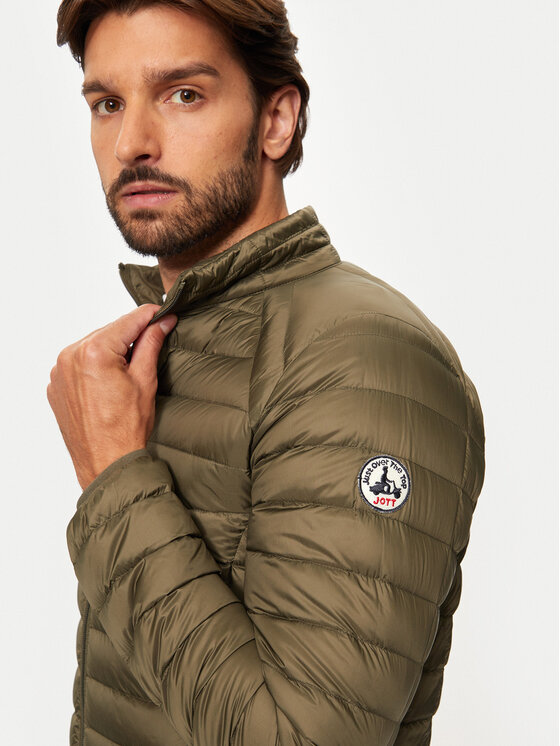 Jott Jott Vatovaná bunda Mat P000MDOW02 Zelená Slim Fit