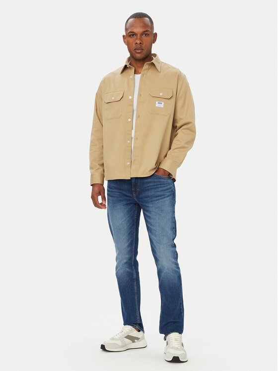 HUGO HUGO Marškiniai Ekynone 50570729 Smėlio Oversize