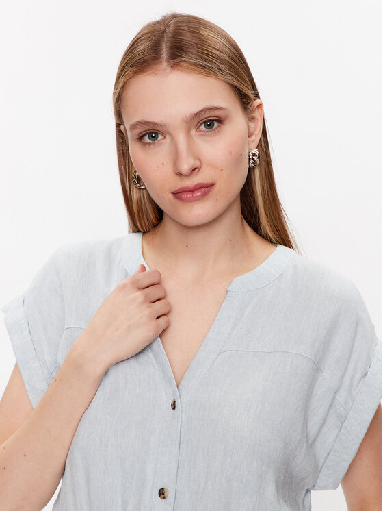 Moss Copenhagen Moss Copenhagen Vestito da giorno 17502 Celeste Basic Fit