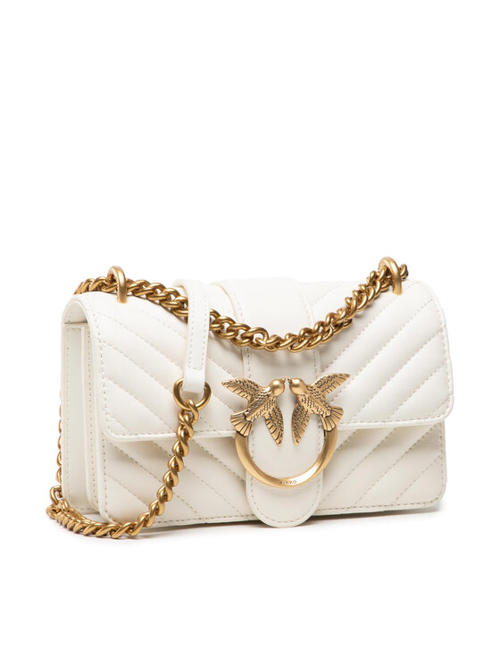 PINKO Pinko Soma Love Mini Icon V Quilt Dc PE 22 PLTT 1P22JU Y7SQ Balts