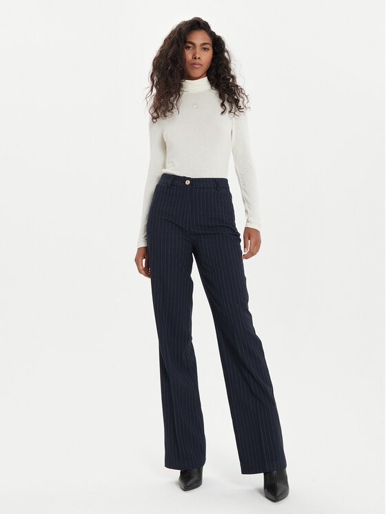 Morgan Morgan Szövet nadrág 242-PLENO.F Sötétkék Flare Fit