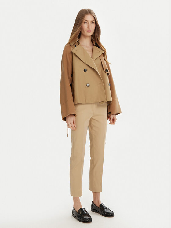 Weekend Max Mara Weekend Max Mara Chino hlače Vite 2515131021 Bež Slim Fit