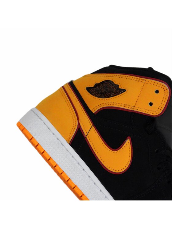 Nike Nike Buty halowe 1 Mid SE Black Orange Pomarańczowy