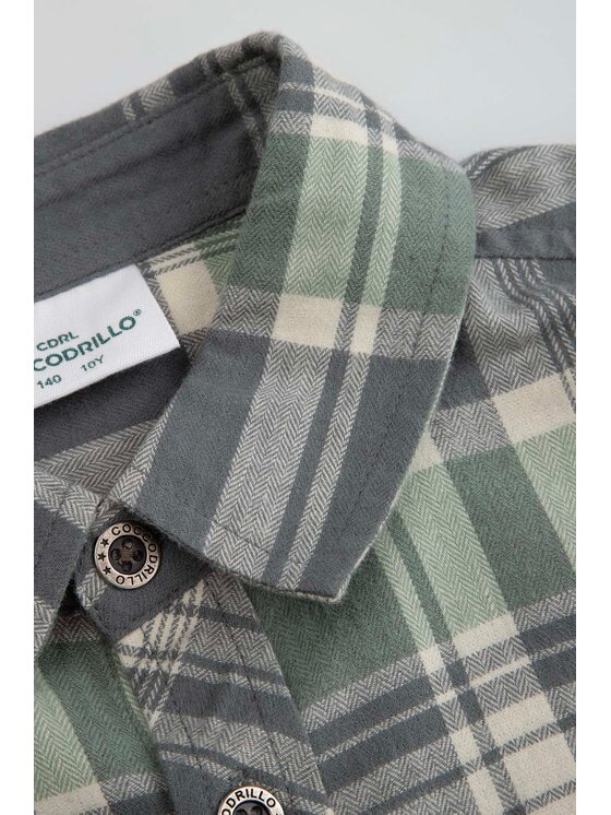 Coccodrillo Coccodrillo Koszula WC6136101CHB-011 Zielony Regular Fit