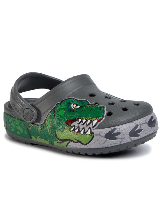 Crocs Klapki Fl Dino Band Lights Cg K 206157 Szary