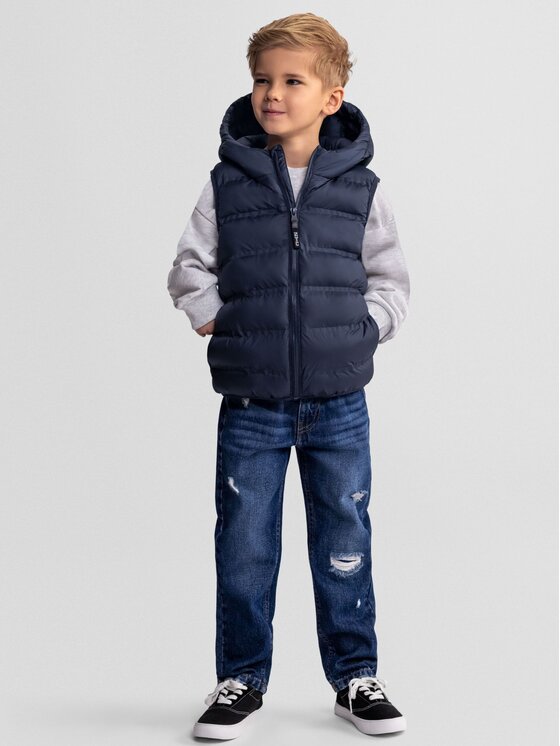 minoti minoti Kamizelka 29GILET254 Granatowy Regular Fit