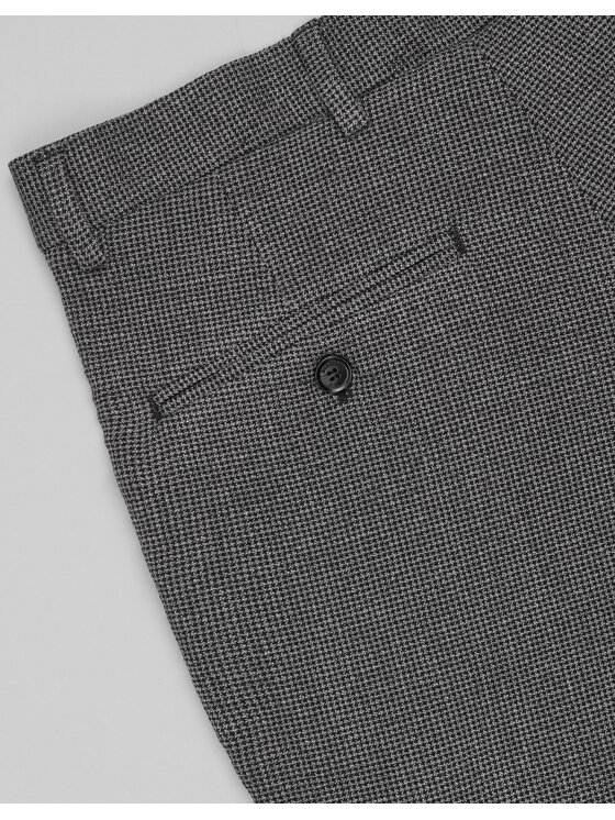 Borgio Borgio Spodnie garniturowe porcari_sz Szary Slim Fit