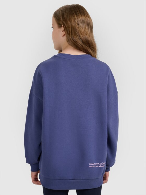 4F 4F Felpa 4FJRAW25TSWSF2428-33S Blu Oversize