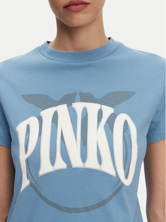 PINKO PINKO T-Shirt Start Niebieski Regular Fit